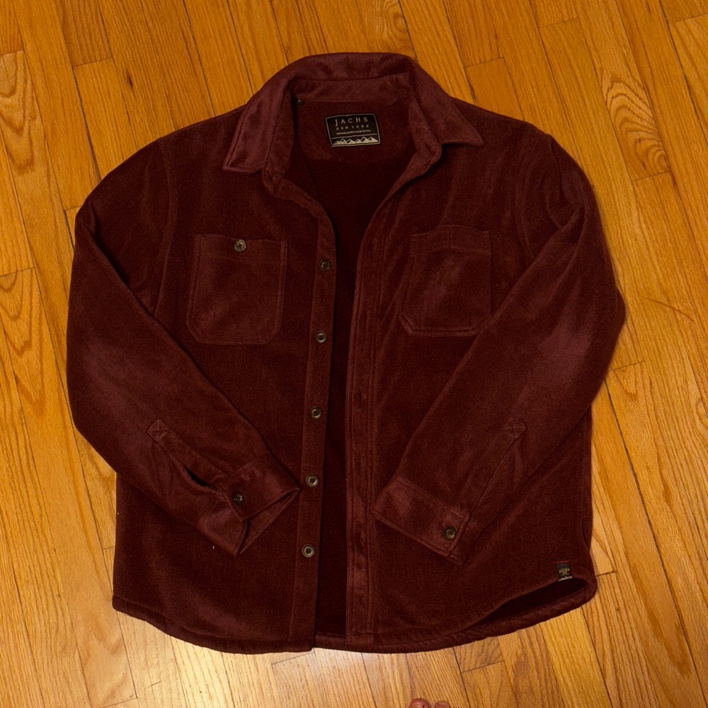 Jachs Burgundy Button-Up Shirt